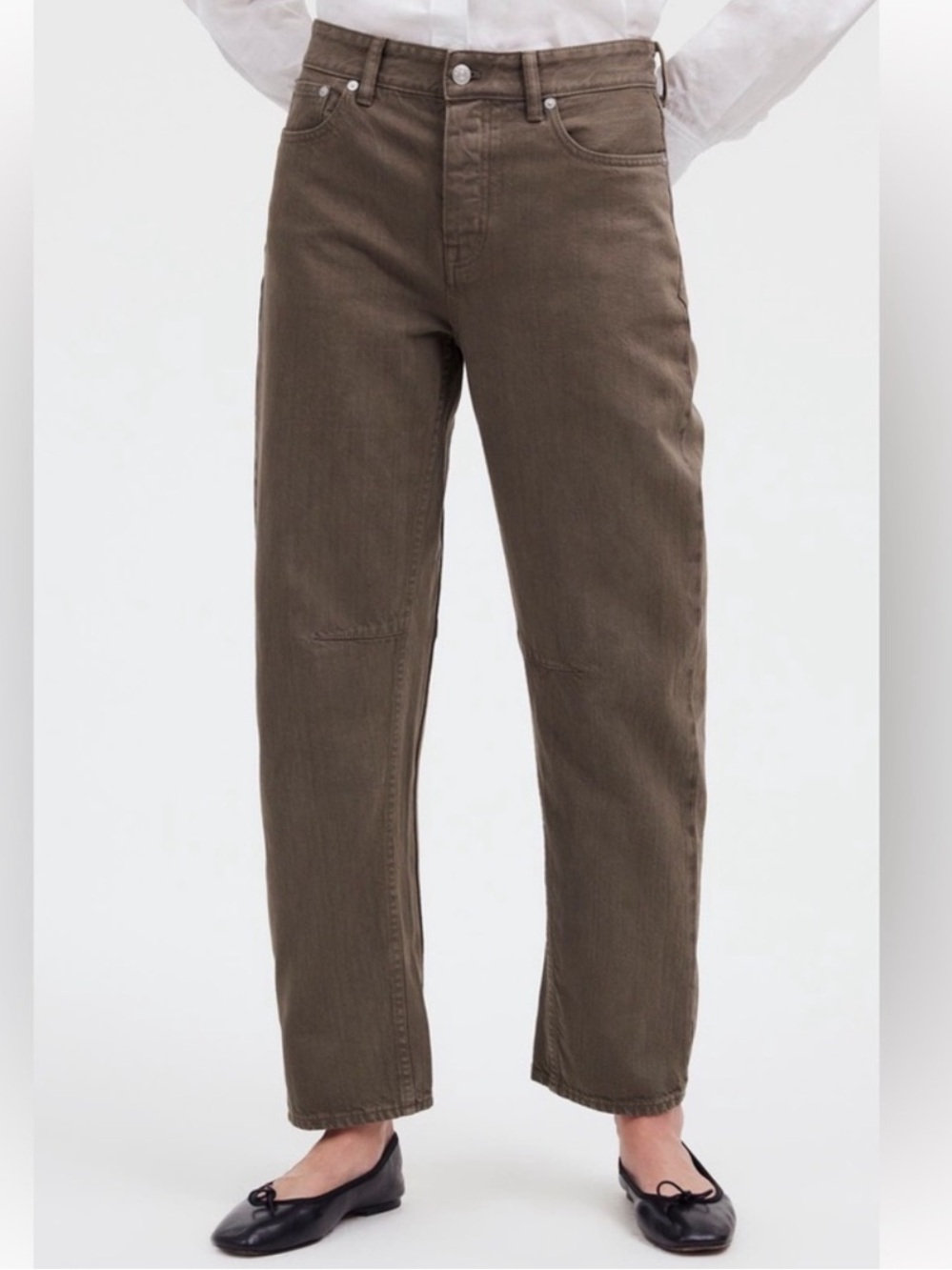 Madewell Darted Barrel Jeans Brown *Bleached*